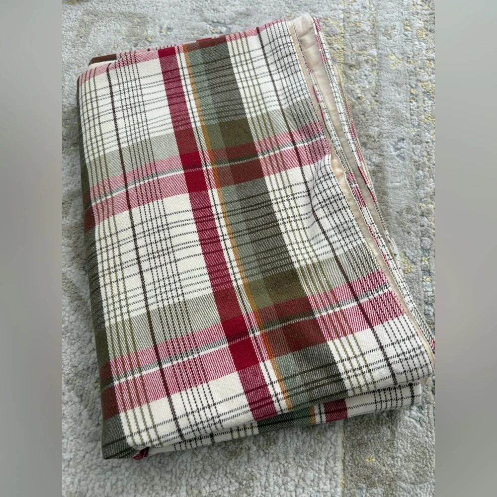Pottery Barn Kirkwood Plaid  Table Runner